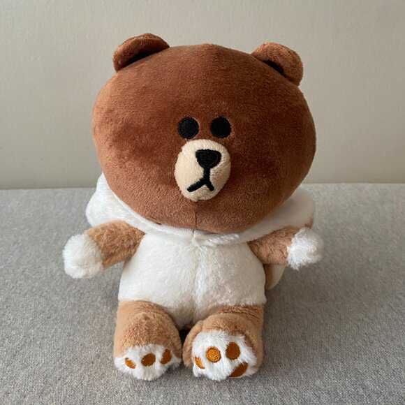 NWT Line Friends Wannabe Fox Brown Bear 7" 2016 - Picture 7 of 13